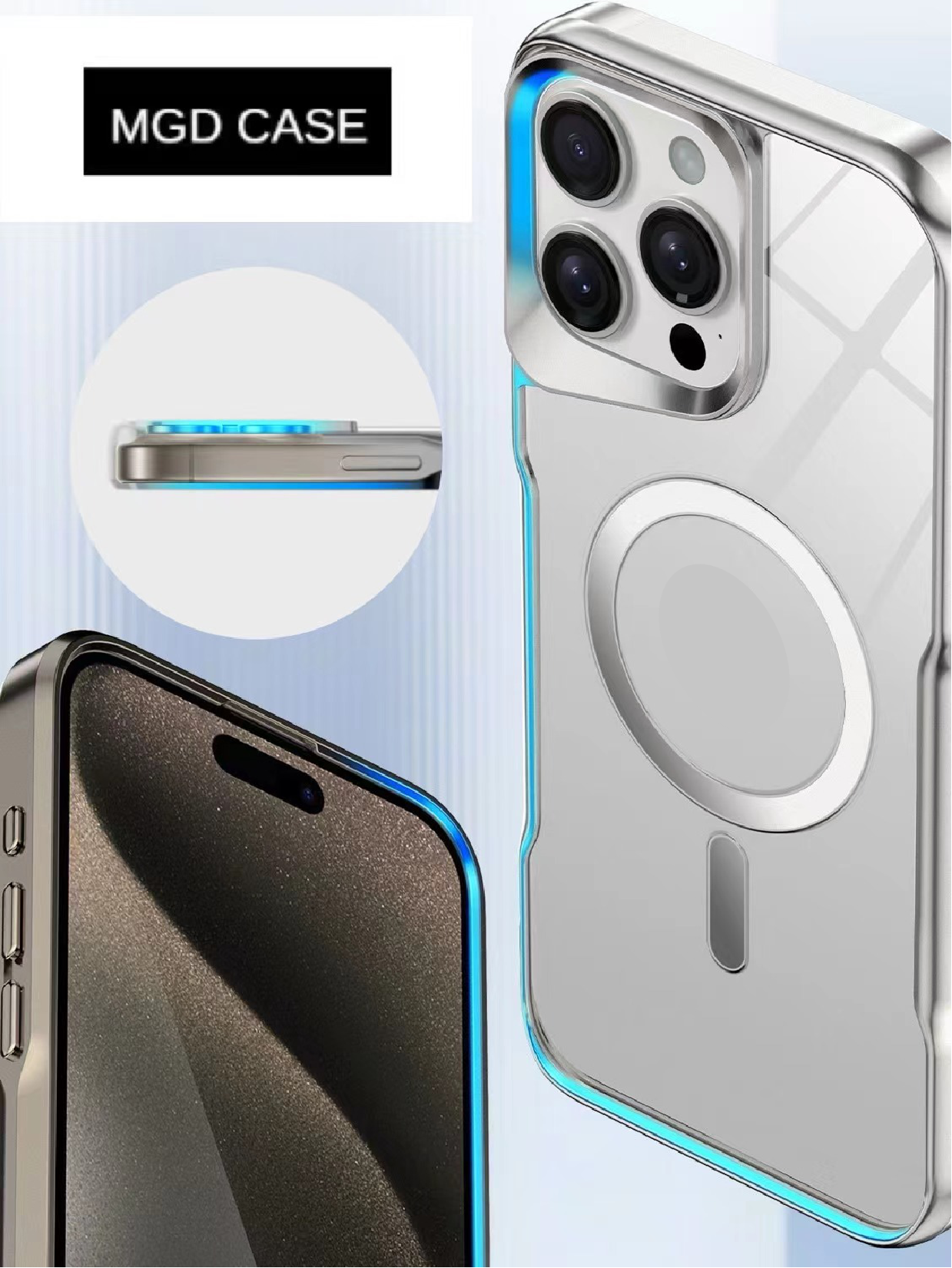 2024 New [Small Waist] Transparent Magnetic Phone Case