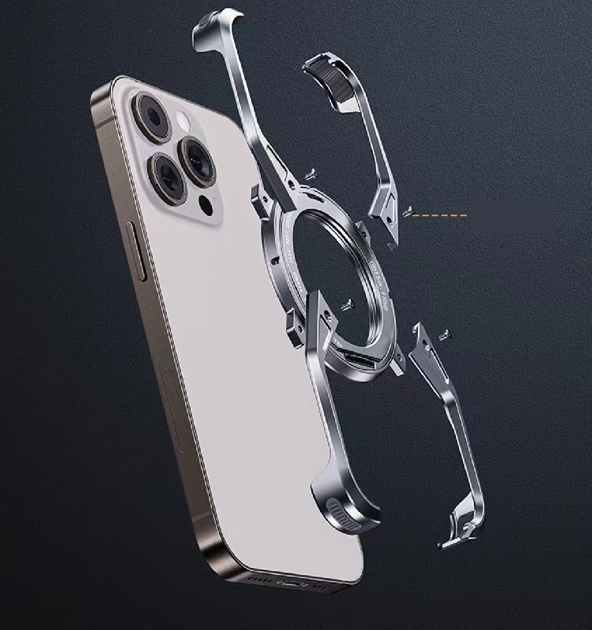 X Metal Rotating Magnetic Phone Case
