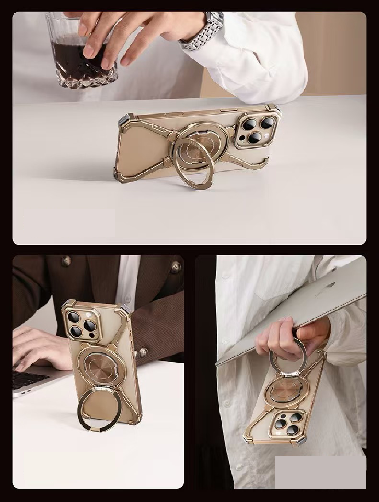 Magic Claw Rotating Bracket Anti-fall Magnetic Phone Case