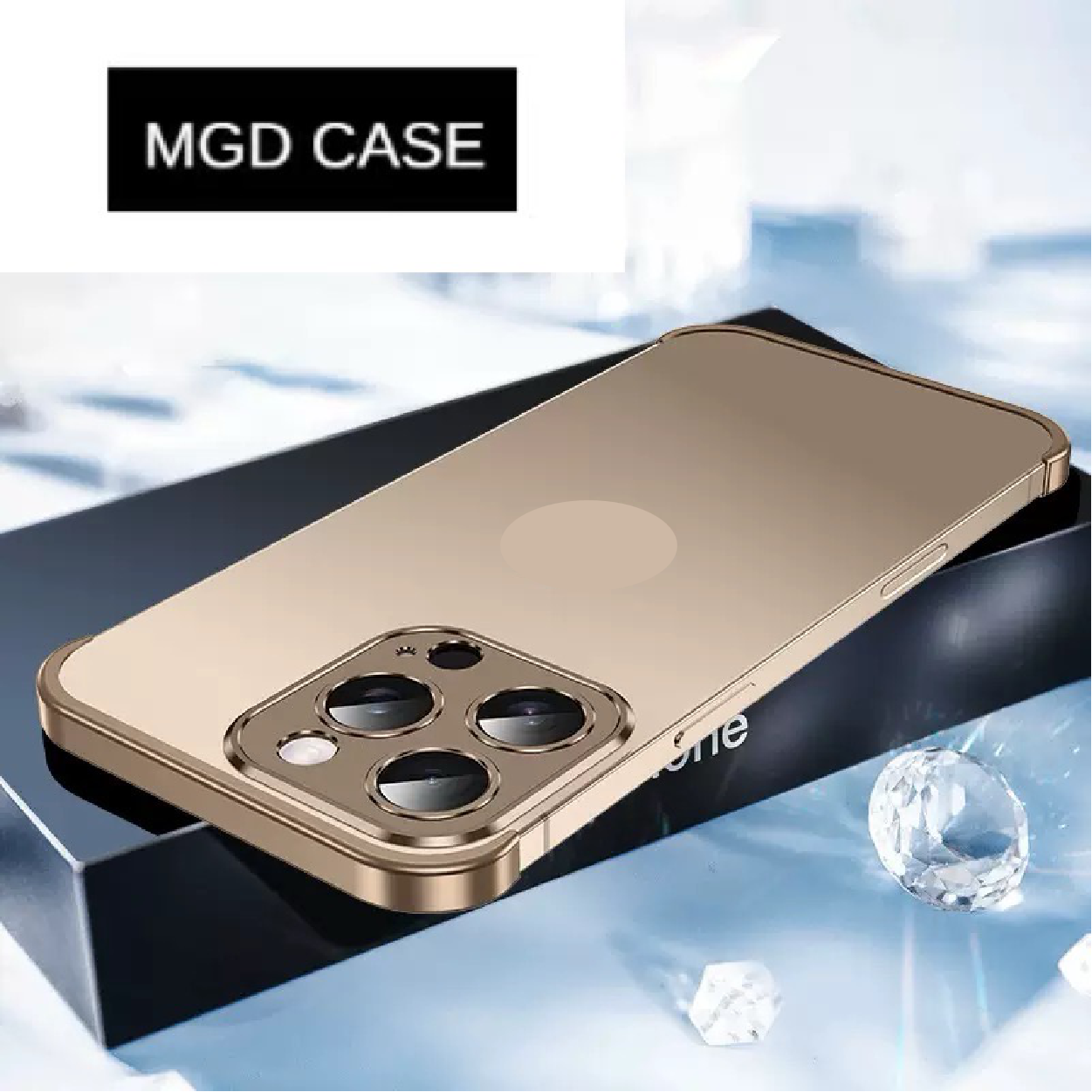 Customized Metal Frameless Lens Protection Phone Case