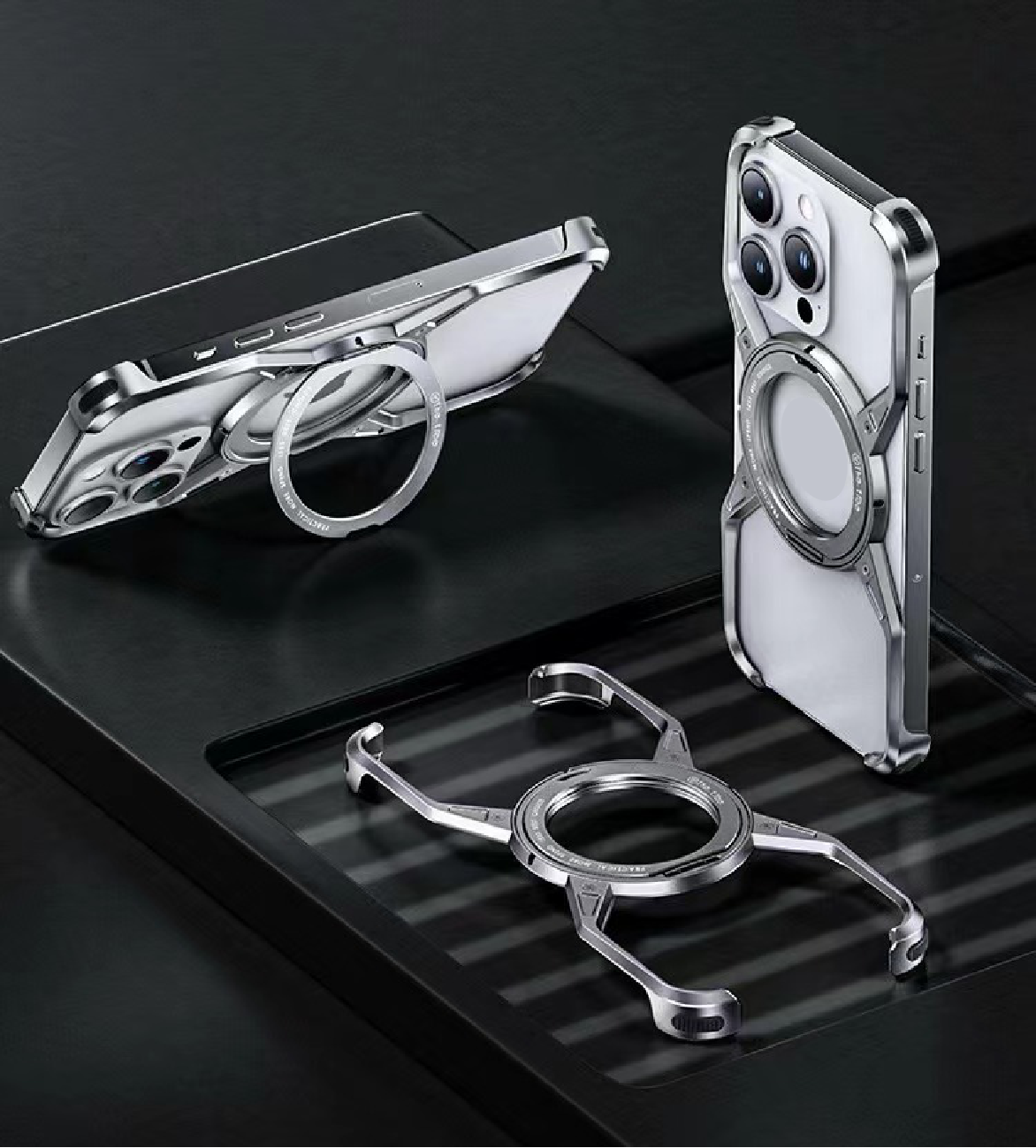 X Metal Rotating Magnetic Phone Case