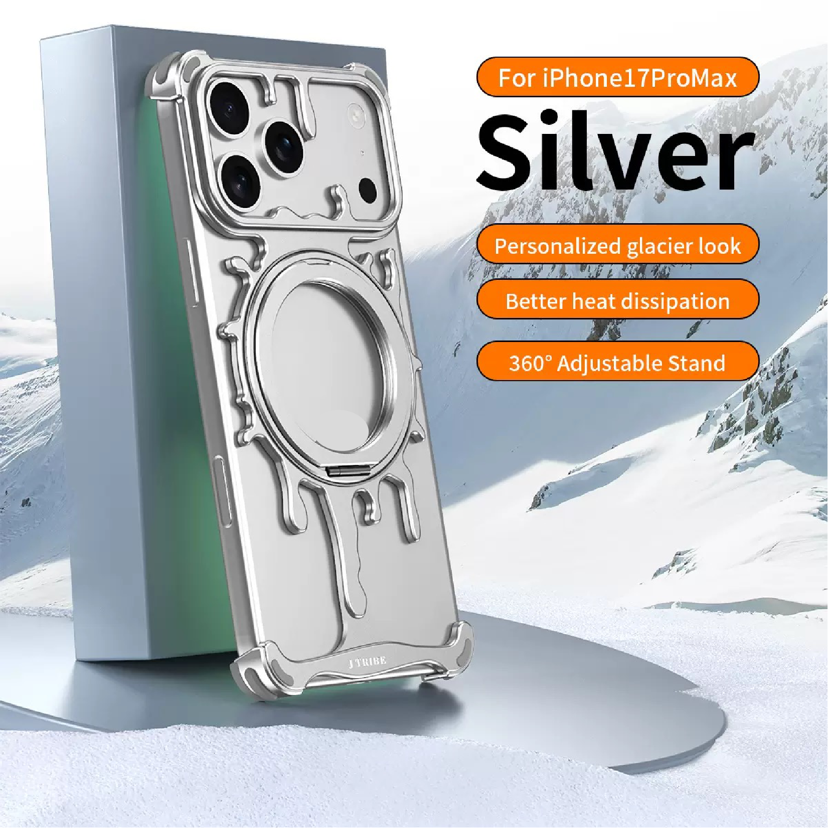 New Design Personalized Glacier Series Magnetic Phone Case