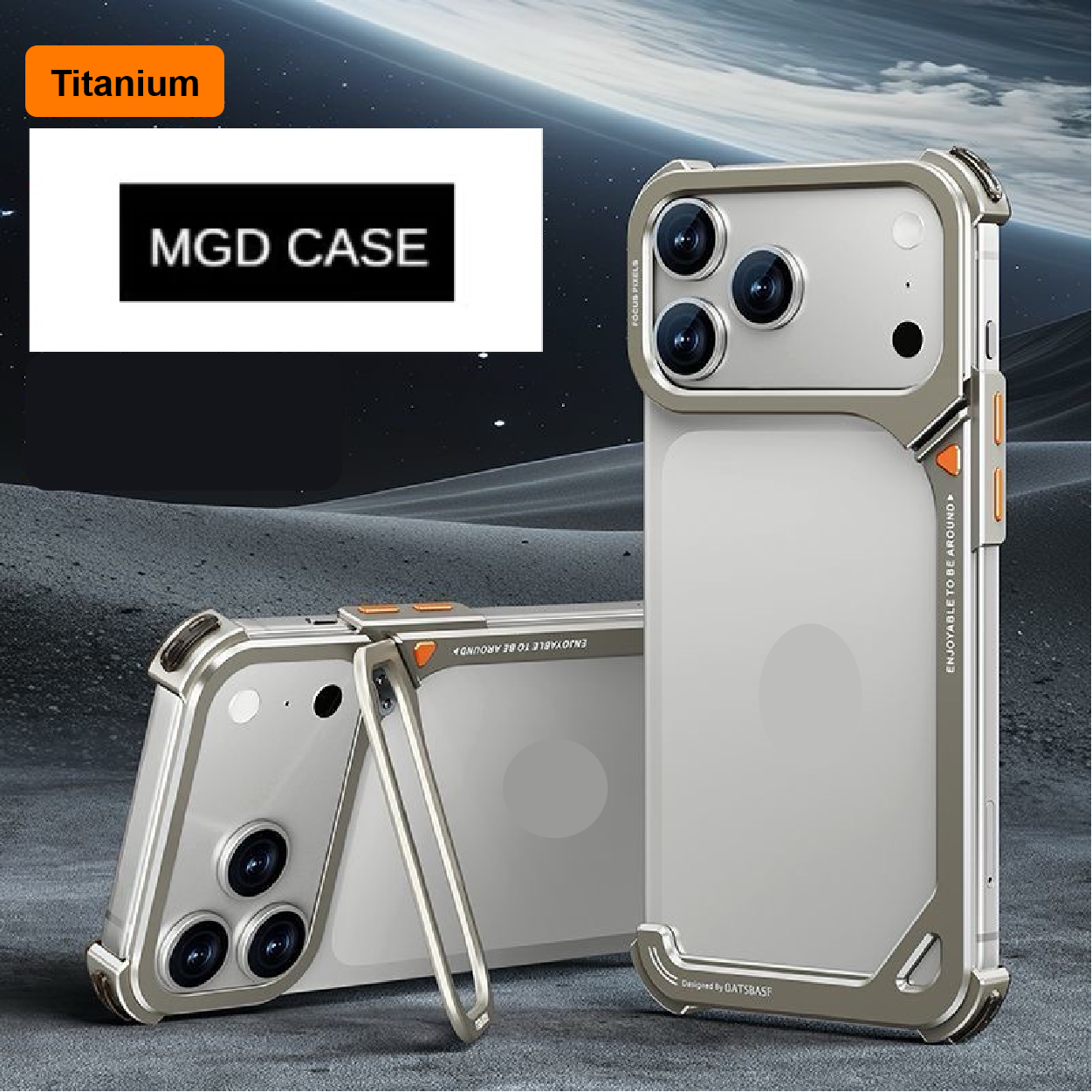 9-Shaped Metal Frame Bracket Anti-fall Mobile Phone Case