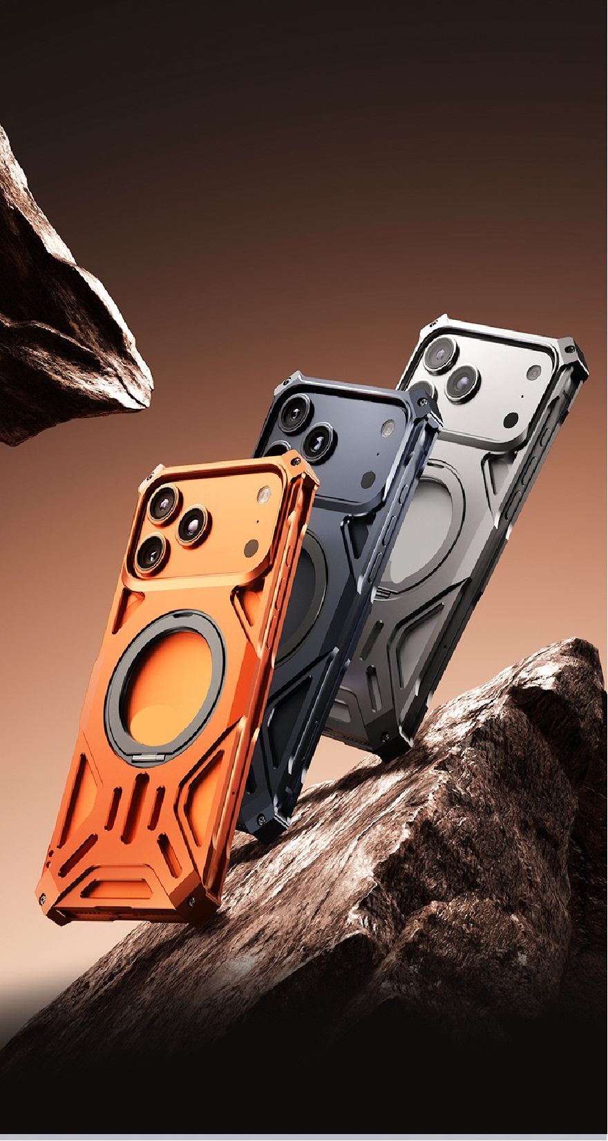 Aluminum Alloy Magnetic Frameless Phone Case