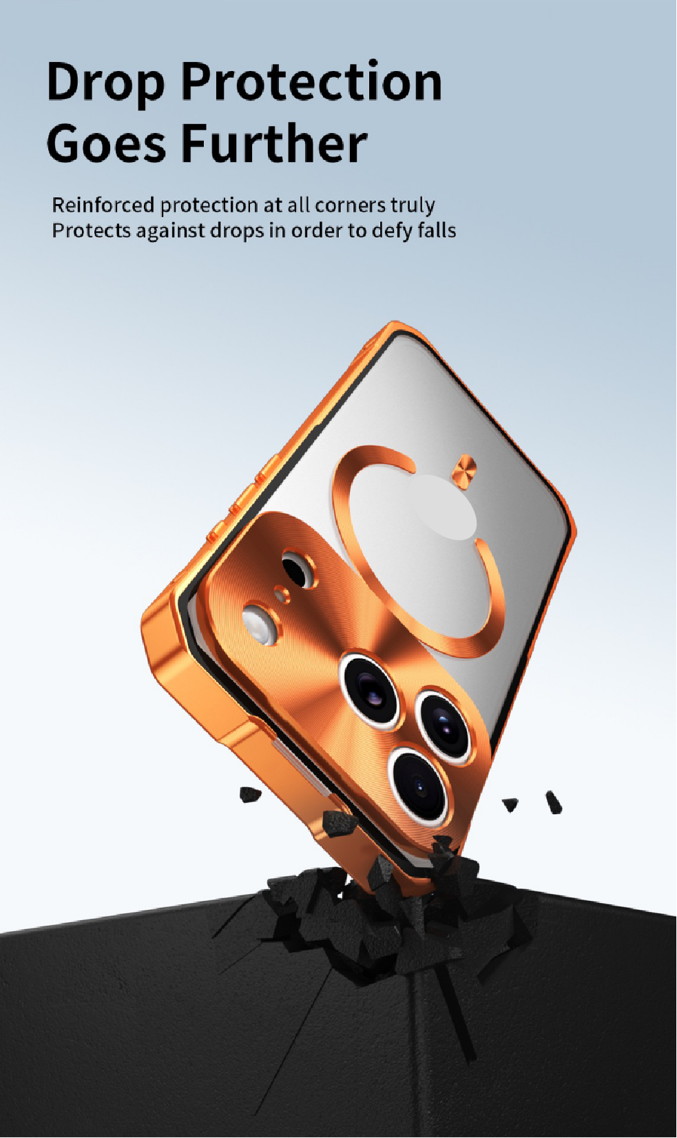 Magnetic Alloy Frame Mobile Phone Case