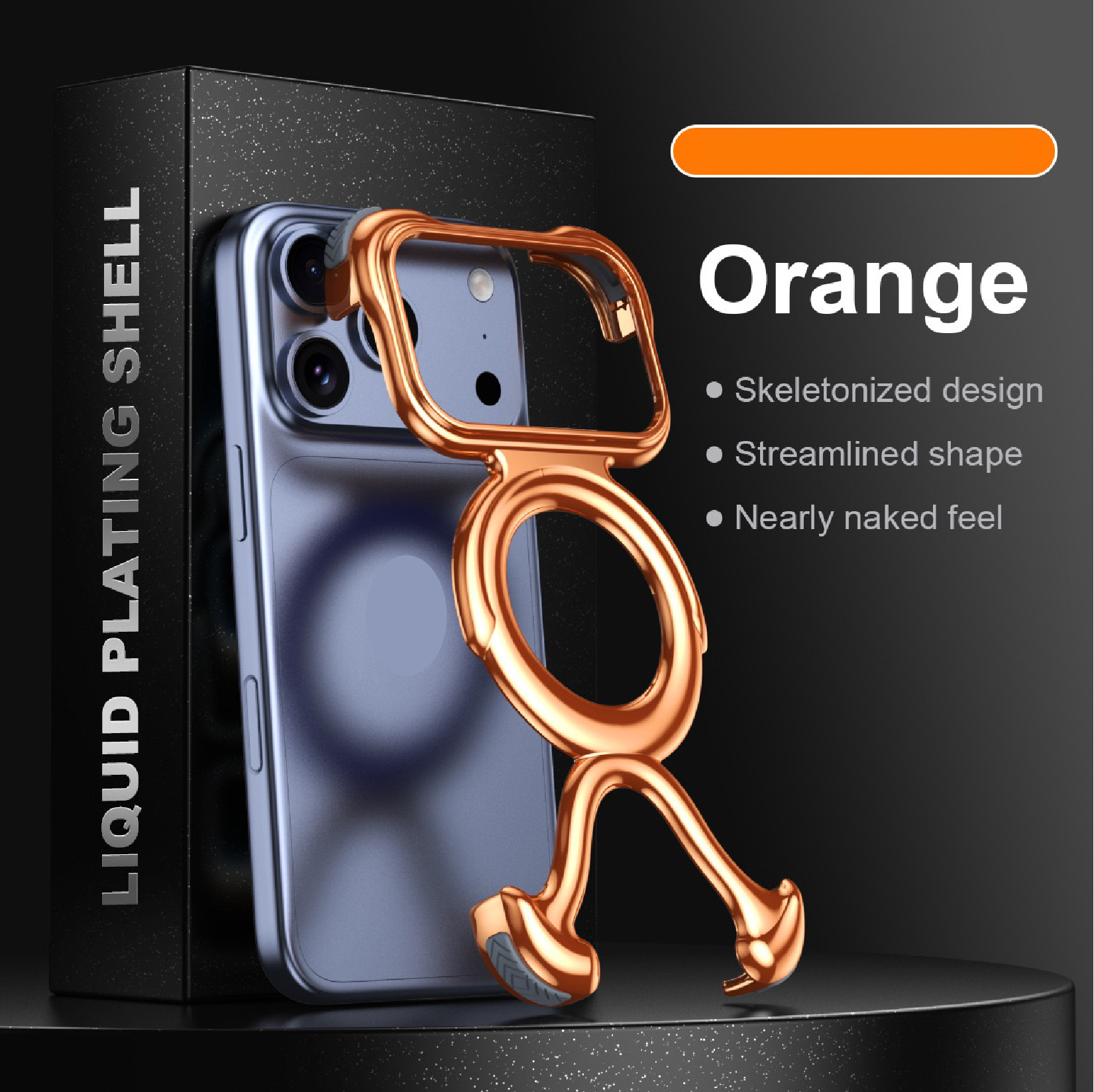 Special Shaped Liquid Metal Magnetic Phone Case