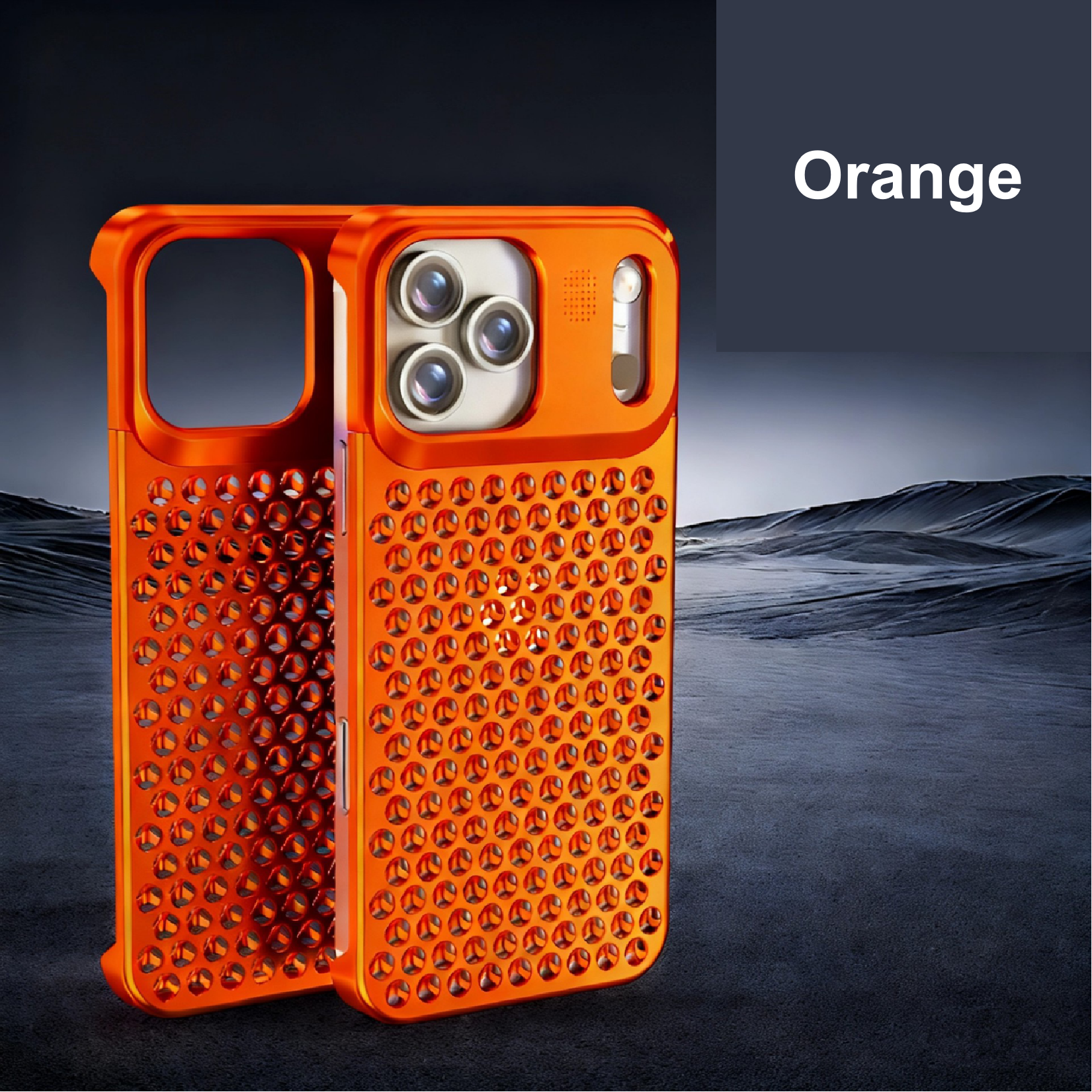 Recommended Creative Fragrance Heat Dissipation Metal Snap Phone Case