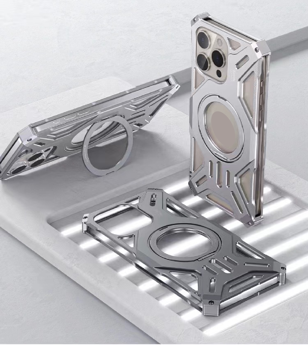 Aluminum Alloy Magnetic Frameless Phone Case