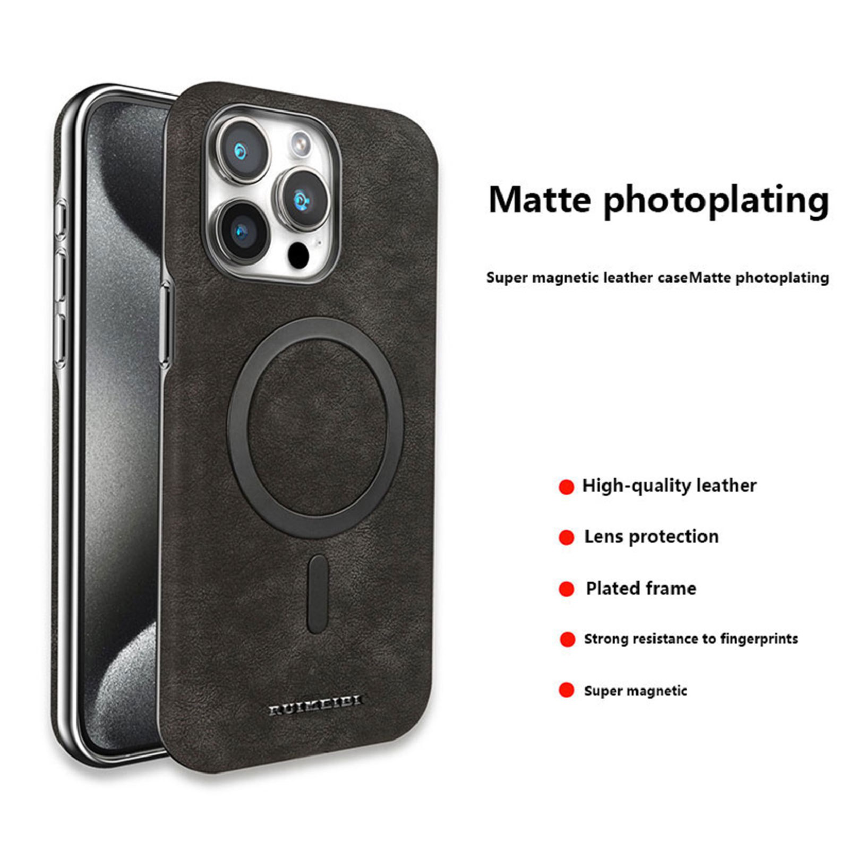 2024 New Business Suede Magnetic Phone Case