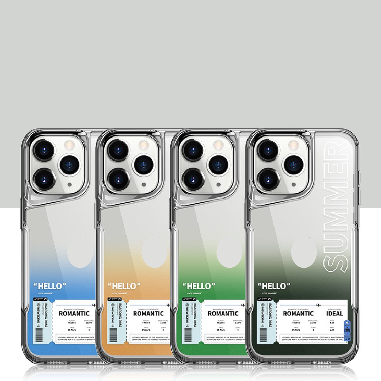 2024 New [Air Ticket] Gradient High-Transparency Phone Case