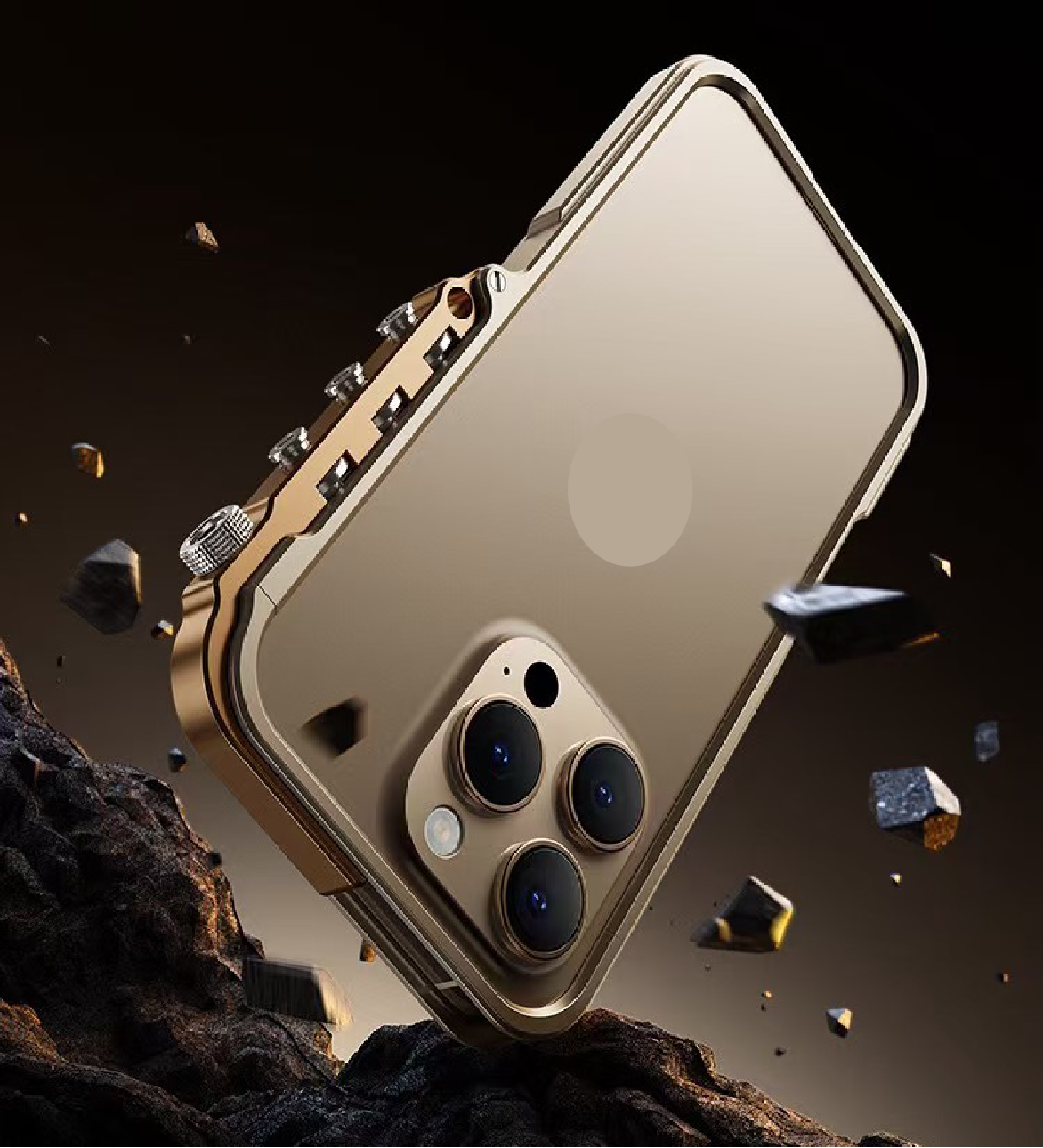 Punk Style Mechanical Arm Metal Phone Case