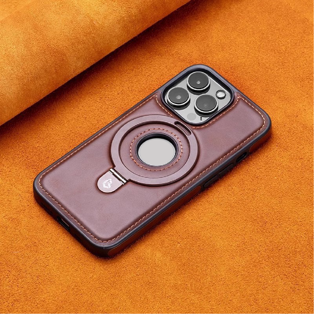 2024 New leather stand magnetic phone case
