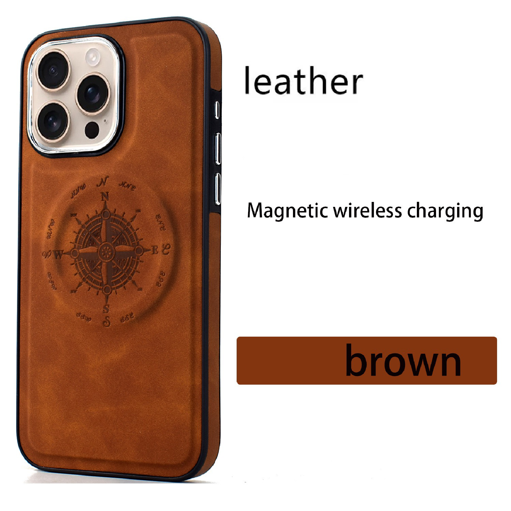 Leather Nautical Magnetic Anti-fall Phone Case
