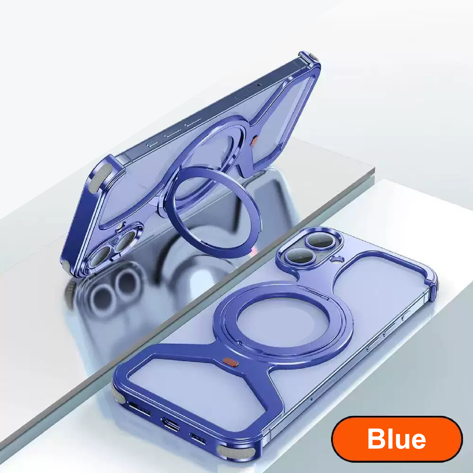 Personalized Metal Frameless Anti-fall Snap Buckle Magnetic Mobile Phone Case