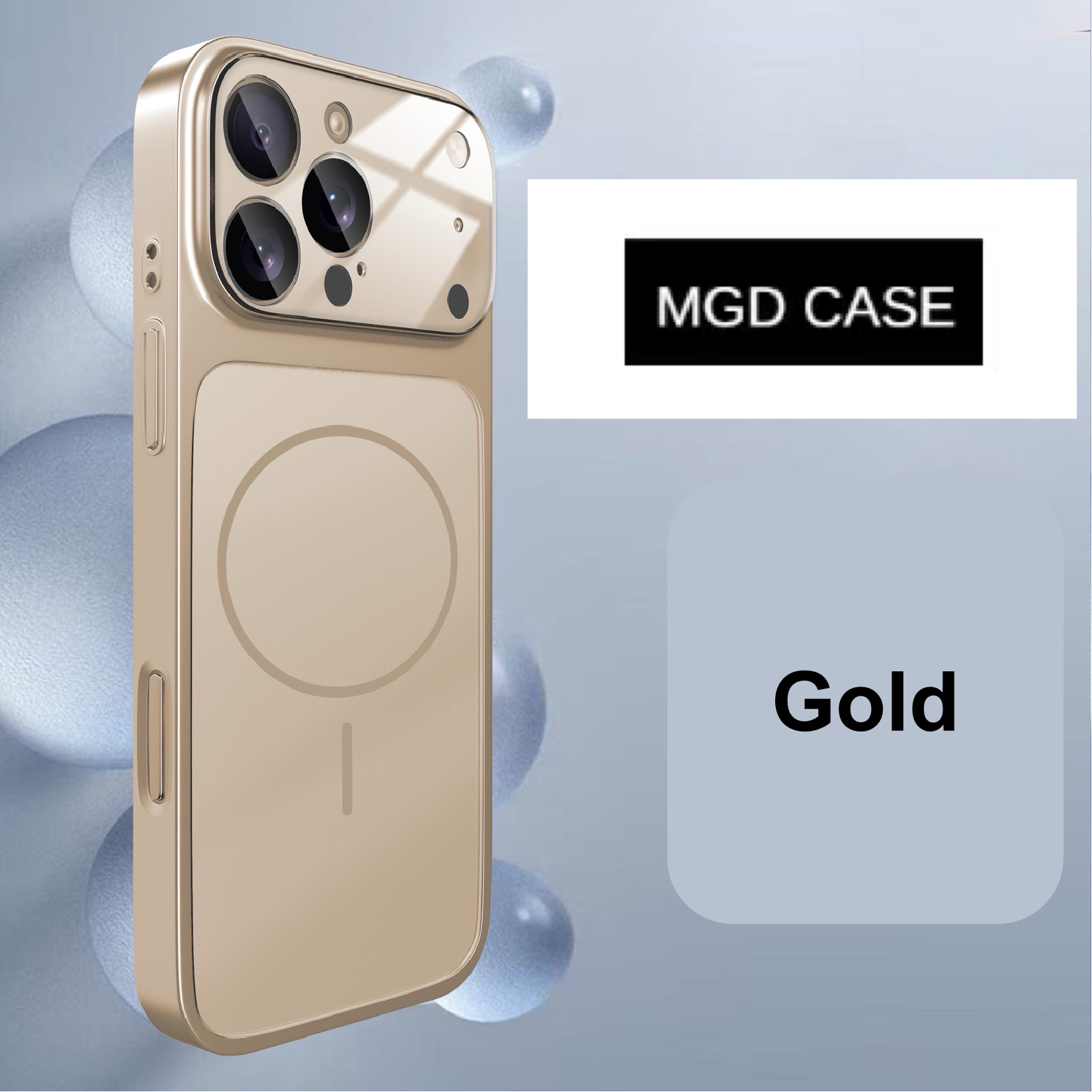 Frosted Magnetic Large Window Lens Protective Phone Case
