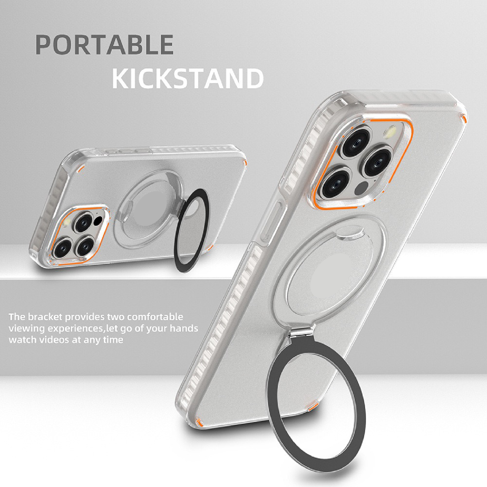 New Colorful Magnetic Bracket Phone Case