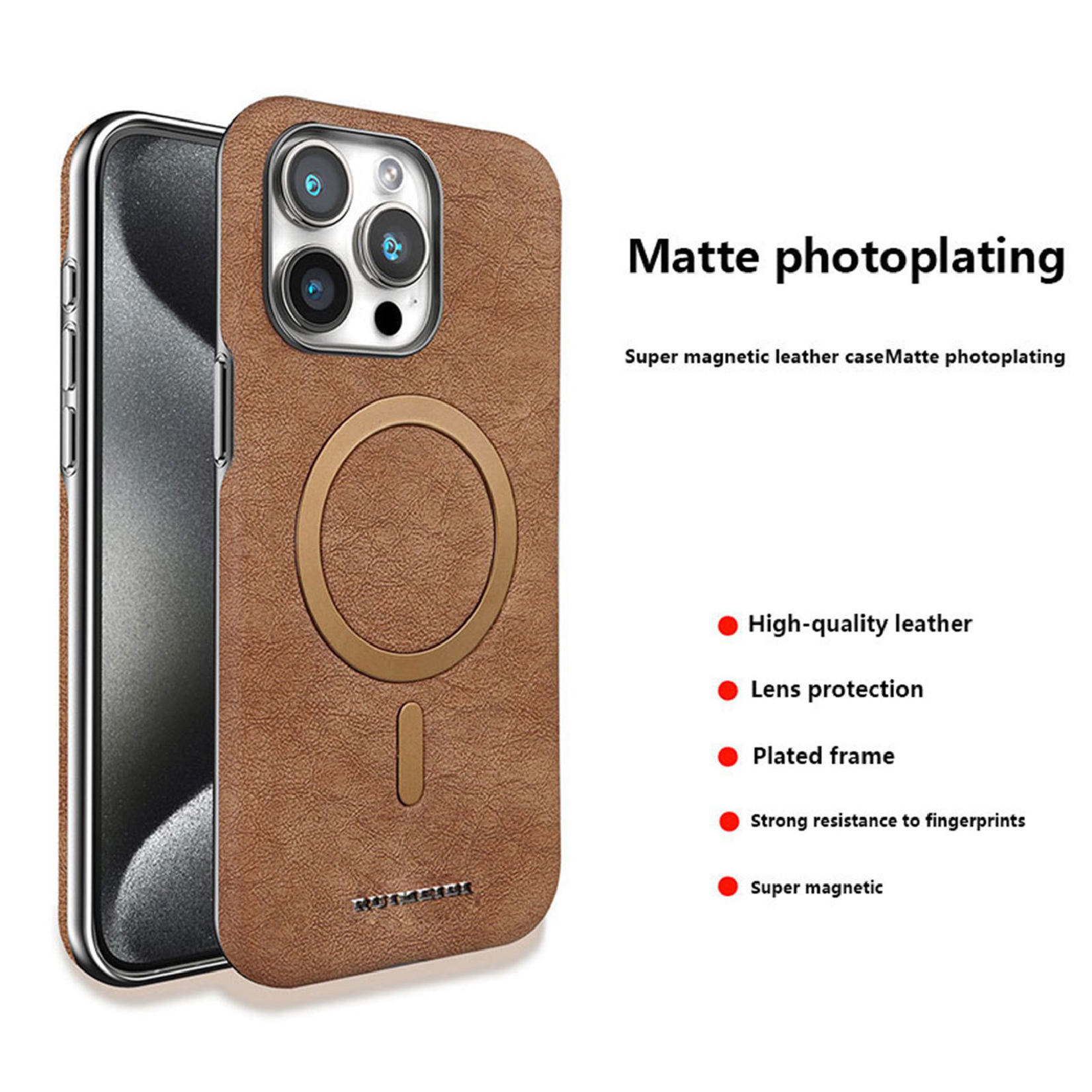 2024 New Business Suede Magnetic Phone Case