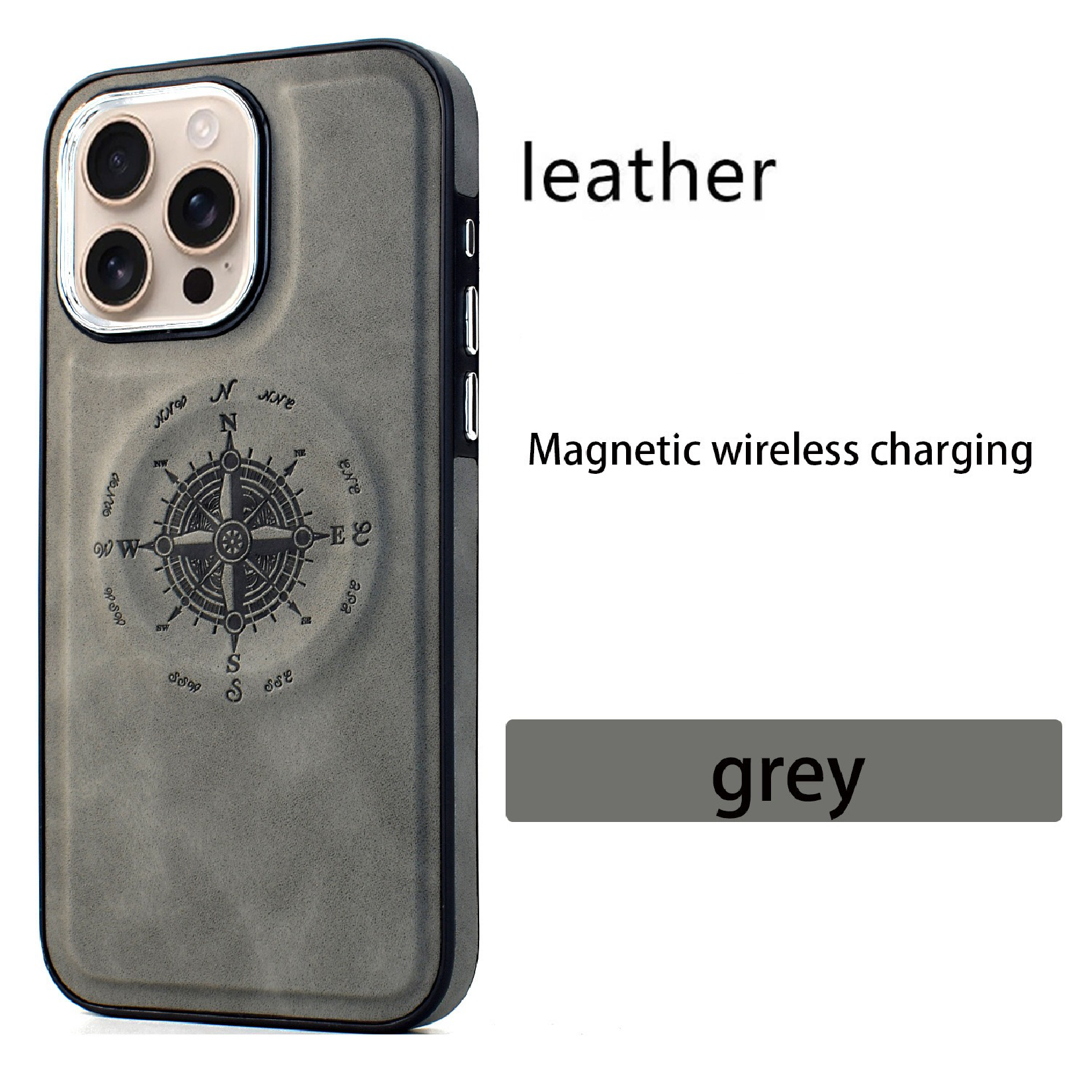 Leather Nautical Magnetic Anti-fall Phone Case