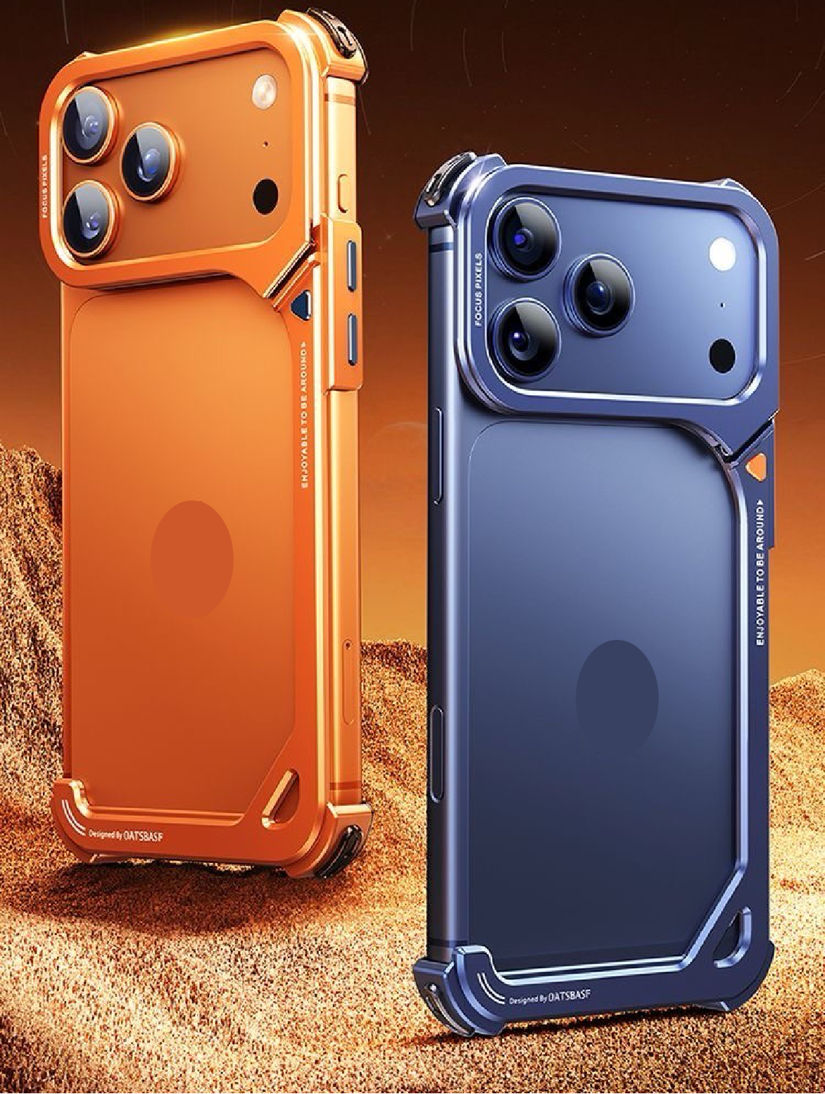 9-Shaped Metal Frame Bracket Anti-fall Mobile Phone Case