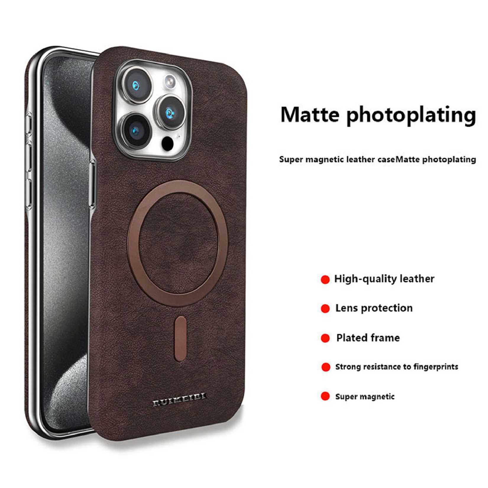 2024 New Business Suede Magnetic Phone Case