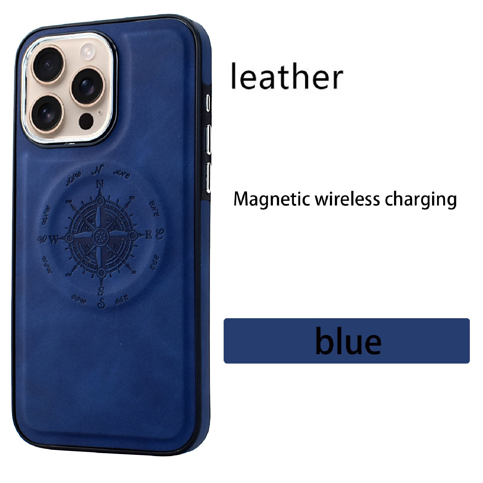 Leather Nautical Magnetic Anti-fall Phone Case