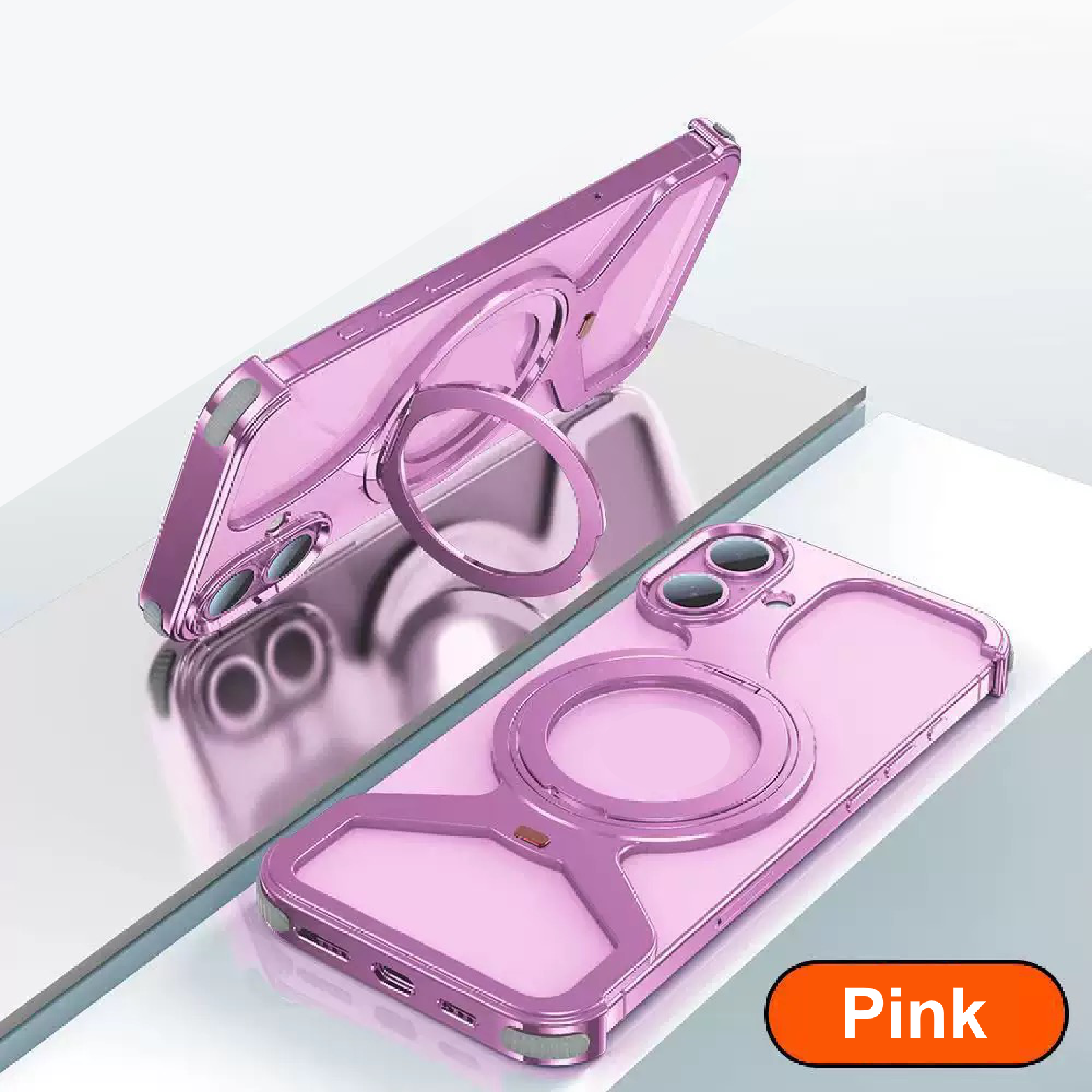 Personalized Metal Frameless Anti-fall Snap Buckle Magnetic Mobile Phone Case