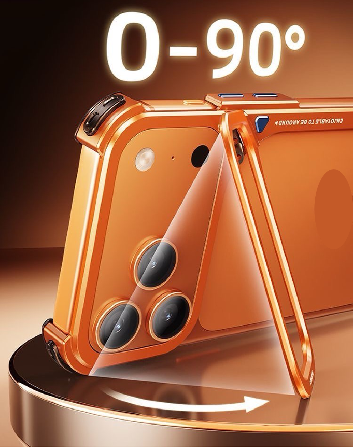 9-Shaped Metal Frame Bracket Anti-fall Mobile Phone Case