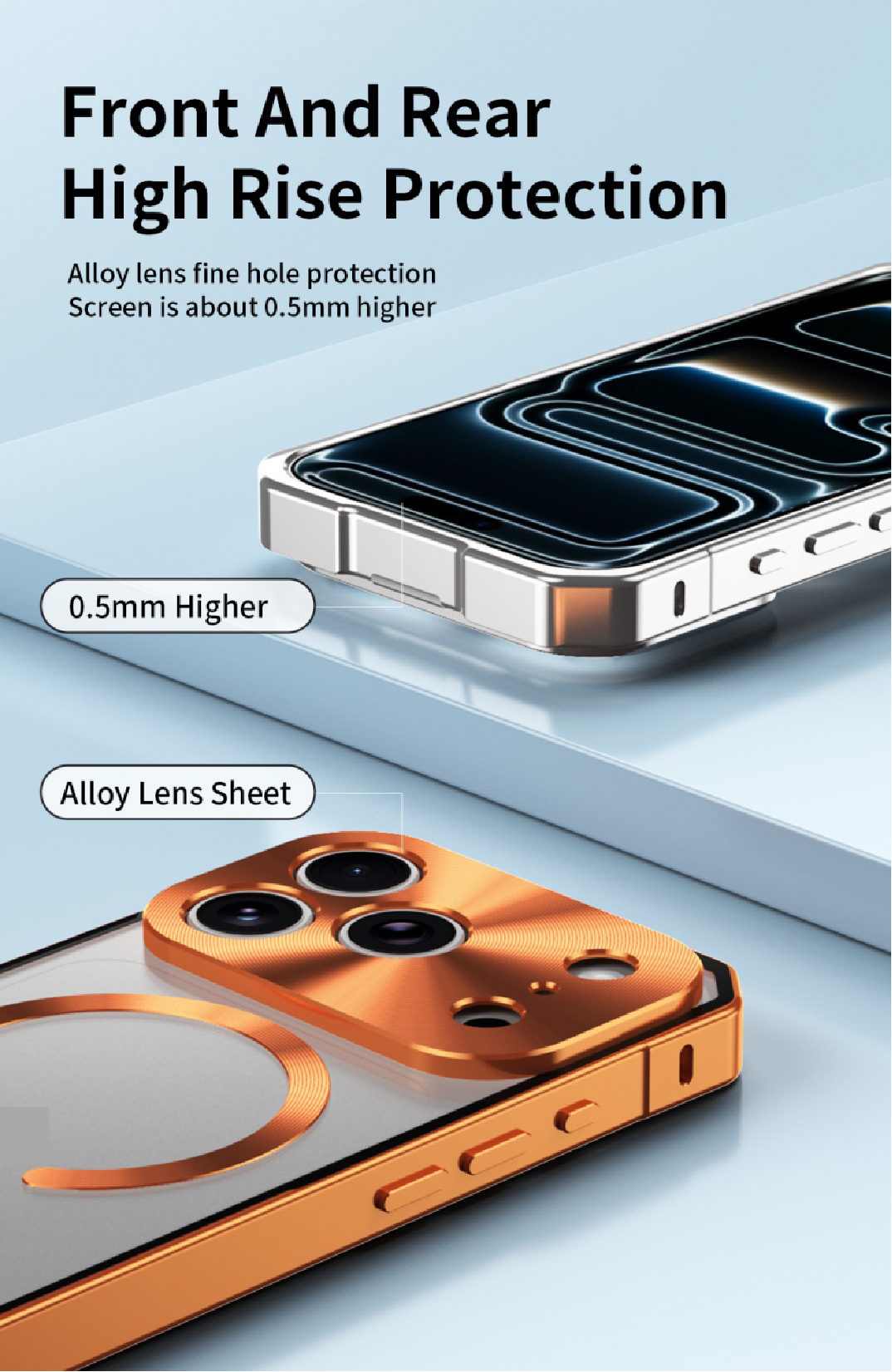 Magnetic Alloy Frame Mobile Phone Case