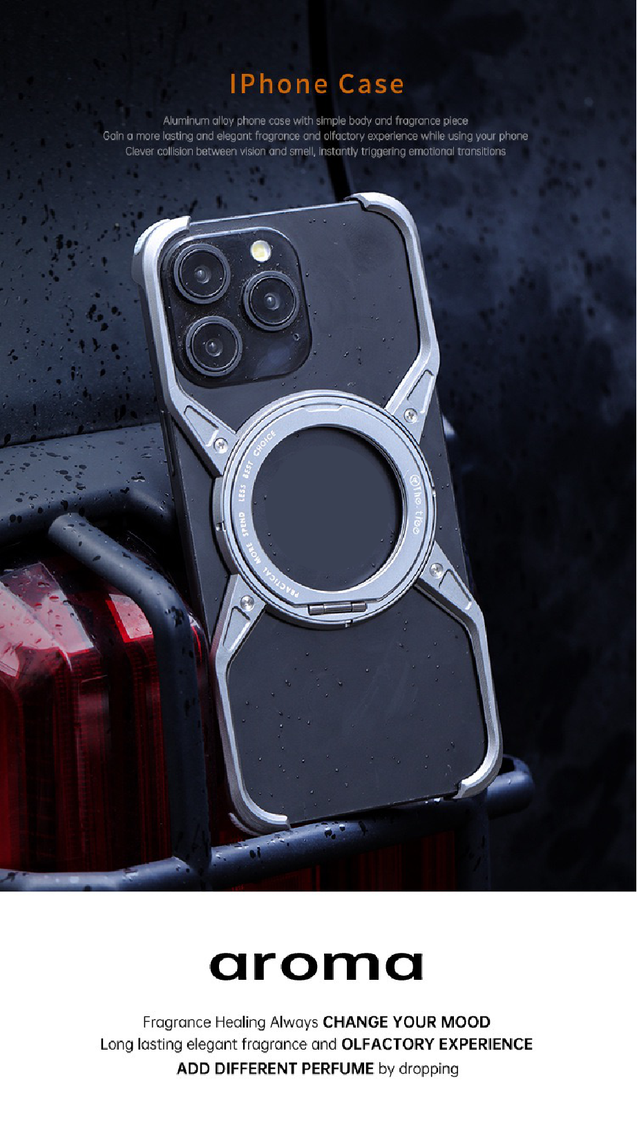 X Metal Rotating Magnetic Phone Case
