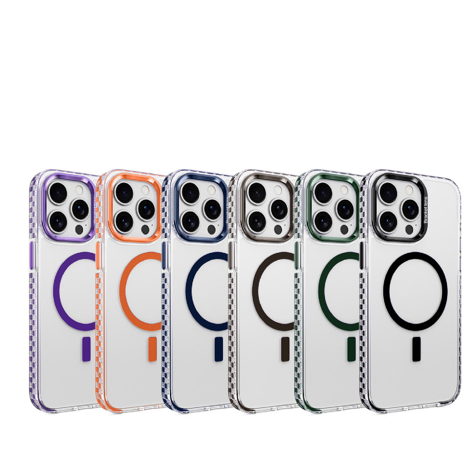 Magnetic Colorful Spot Lens Bracket Phone Case
