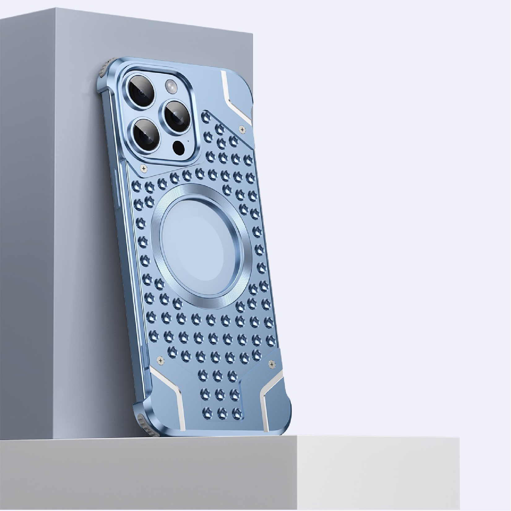 Metal Magnetic Frameless Armor Phone Case