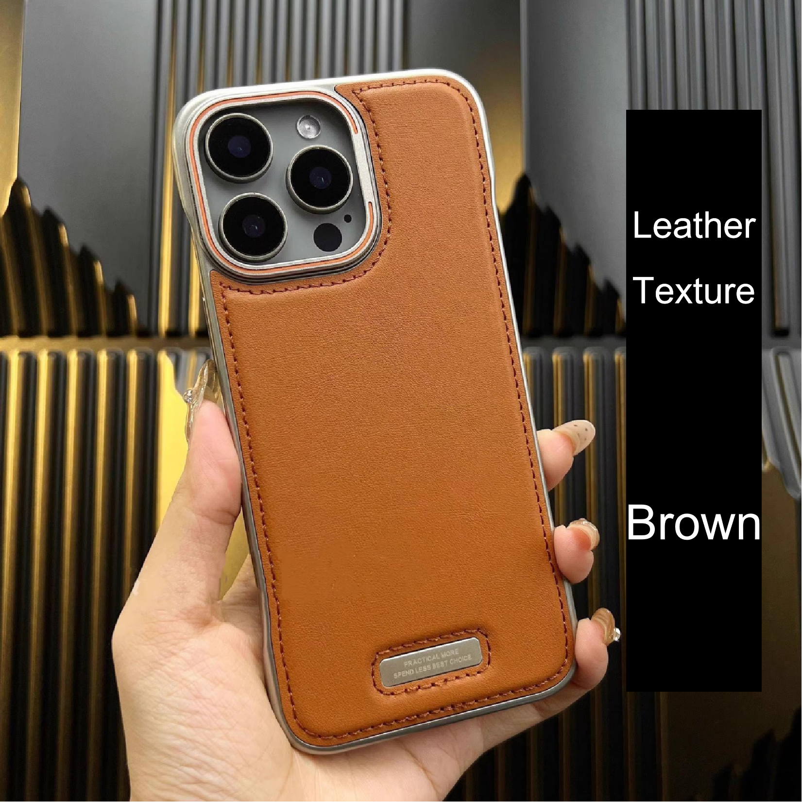 Frameless Leather Magnetic Phone Case