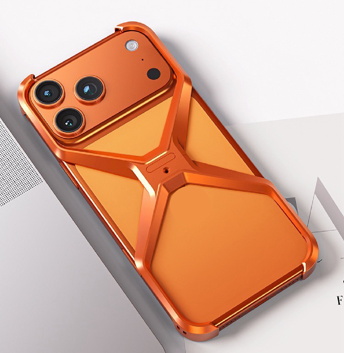 Innovative X Metal Frame Mobile Phone Case
