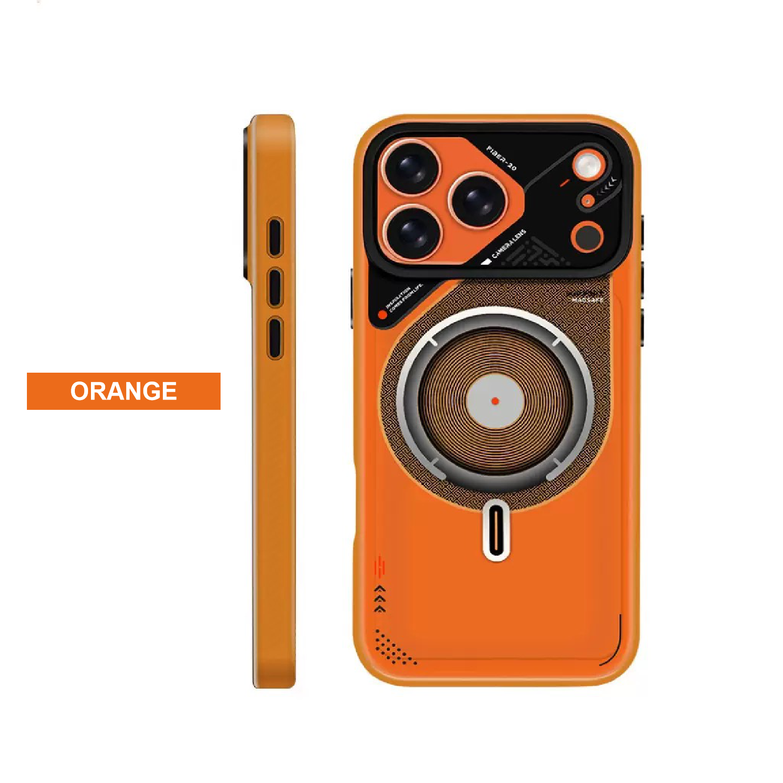 Semi-transparent double-sided coated frosted magnetic phone case