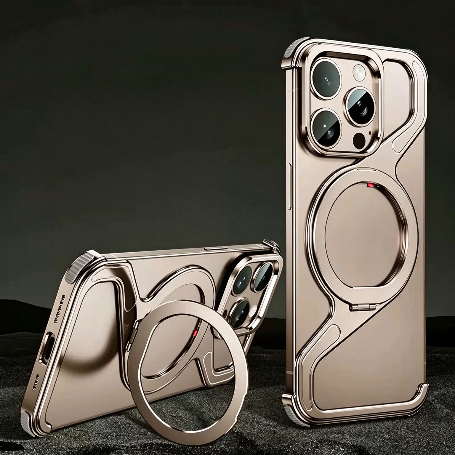 Brand New Z-shaped Metal Magnetic Phone Case