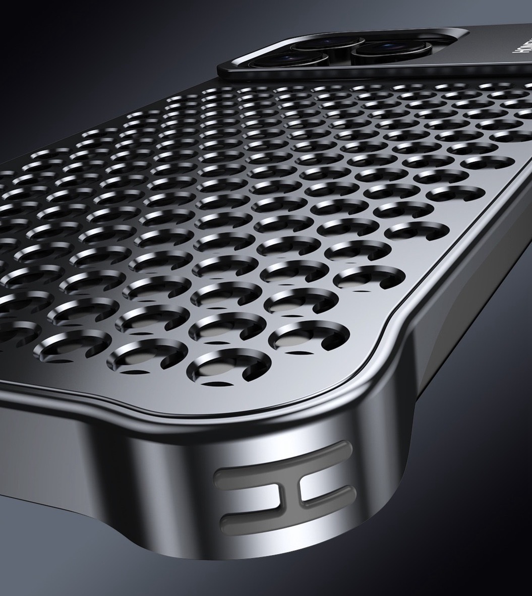 New Metal Hollow Heat Dissipation Bracket Phone Case