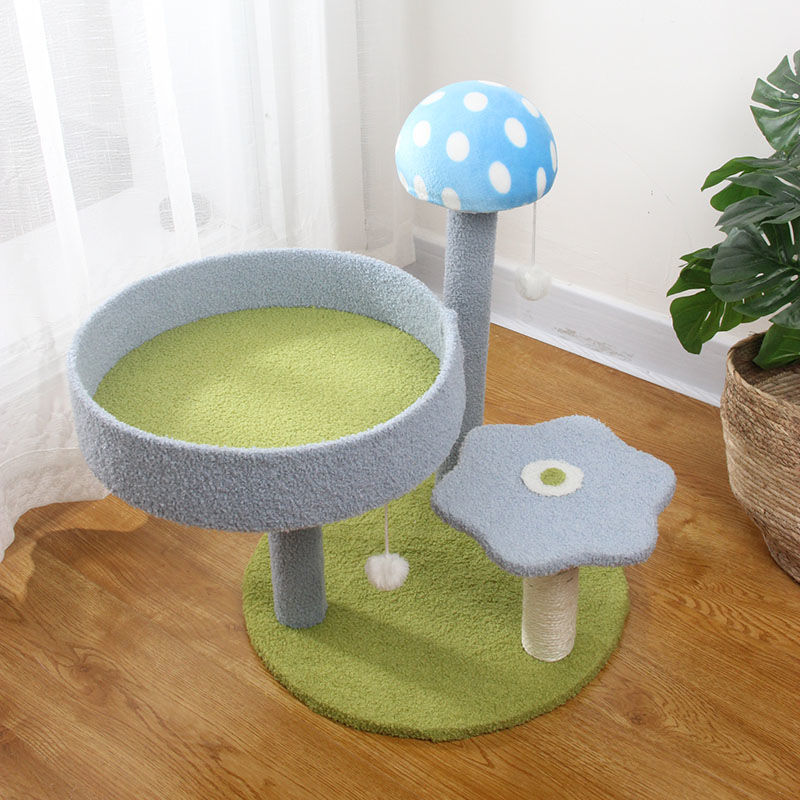 Cat climbing frame, cat nest, integrated sisal cat tree villa, large cat grabbing board, toy cat grabbing pillar, cat supplies-Rongpet