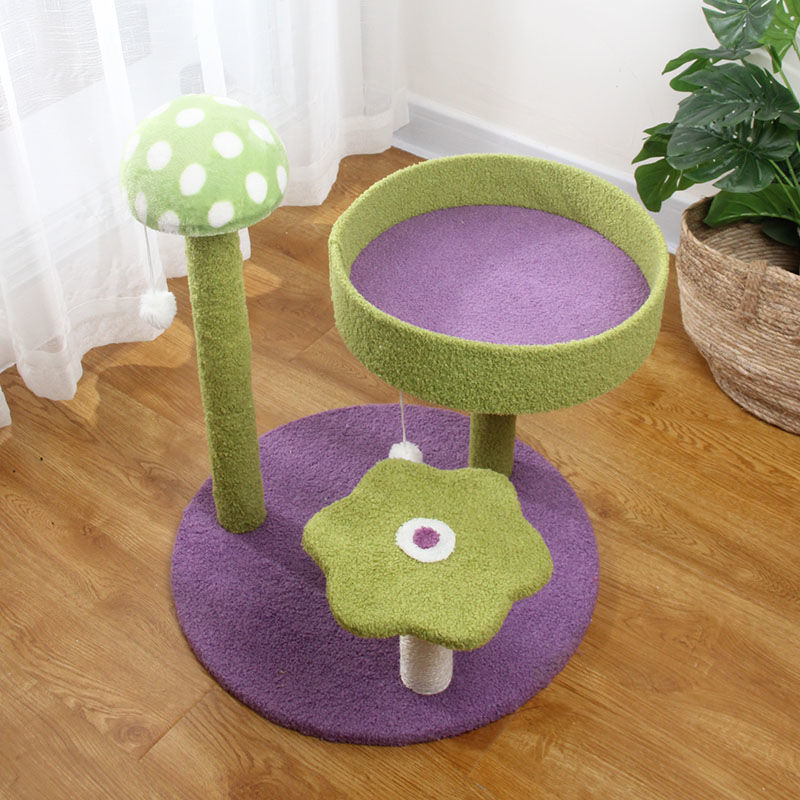 Cat climbing frame, cat nest, integrated sisal cat tree villa, large cat grabbing board, toy cat grabbing pillar, cat supplies-Rongpet