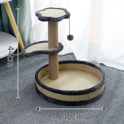 Cat climbing frame, cat nest, integrated sisal cat tree villa, large cat grabbing board, toy cat grabbing pillar, cat supplies-Rongpet