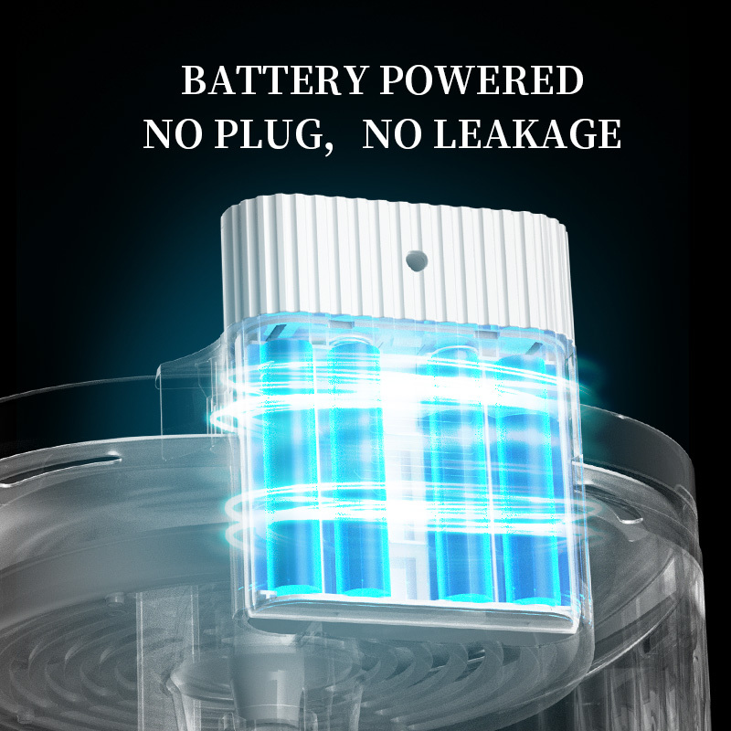 Dog & Cat drinking fountain Pet water dispenser auto circulates wireless unplugged smart infrared sensor-Rongpet