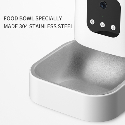 Pet smart feeder dog/cat remote video feeding wifi automatic timed feeder