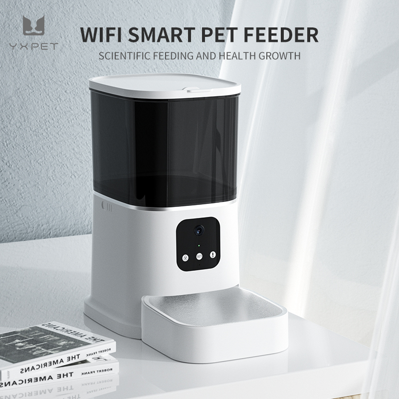 Pet smart feeder dog/cat remote video feeding wifi automatic timed feeder
