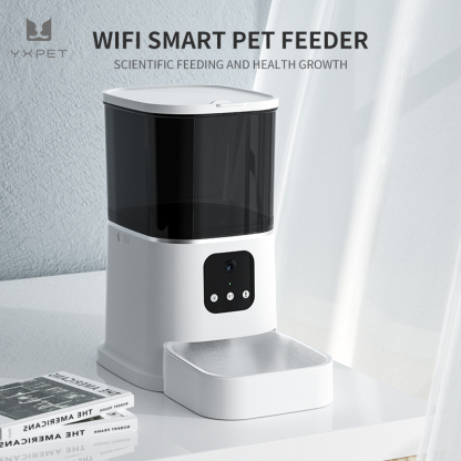 Pet smart feeder dog/cat remote video feeding wifi automatic timed fee