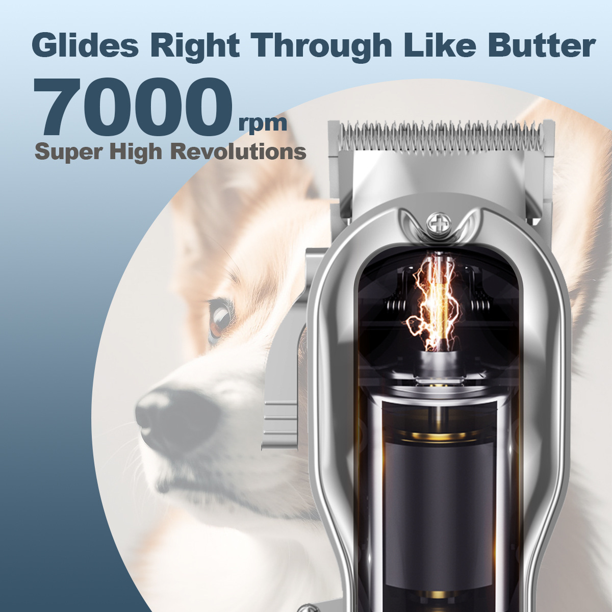 Pet Electric Clipper Silvery