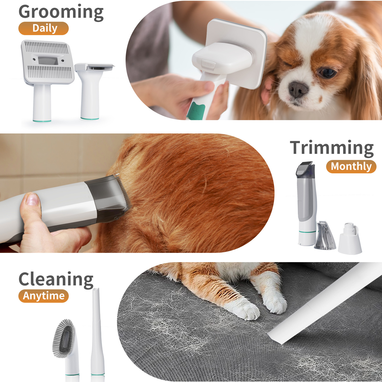 7 And 1 Pet Grooming Kit & Vacuum