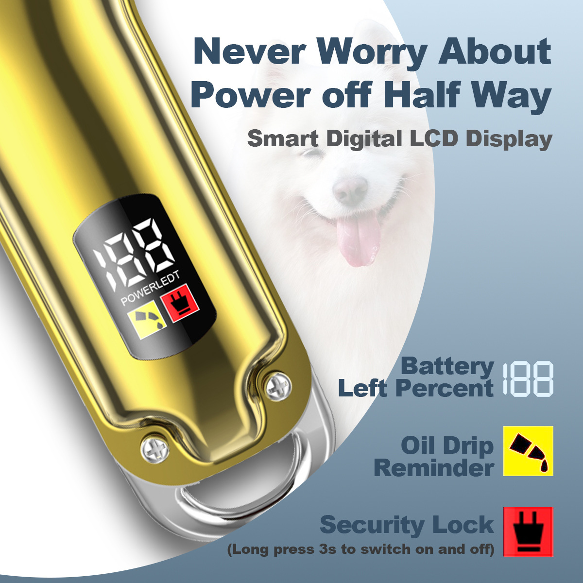 Pet Electric clipper Gold