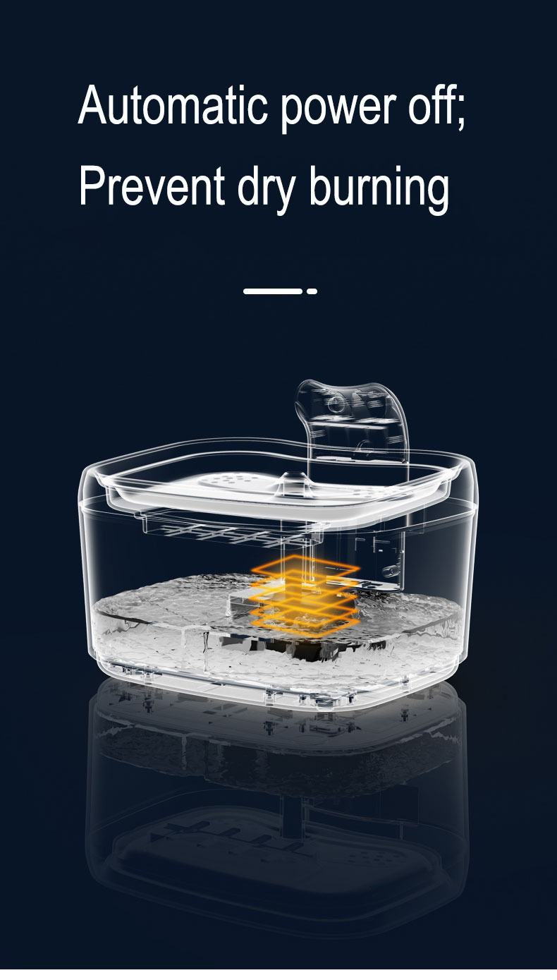 Intelligent Pet Water Dispenser Filter Cotton Cat Automatic Circulation Flow Pet Water Dispenser Cat and Dog Water Dispenser-Rongpet