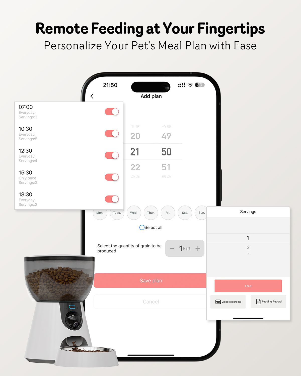 Intelligent Pet Automatic Feeder 4L