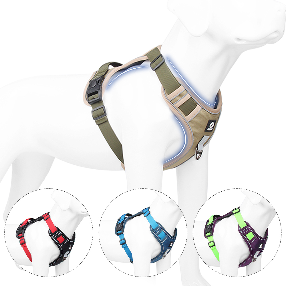Pet chest harness vest type large dog chest back explosion-proof impact dog chest harness pet leash