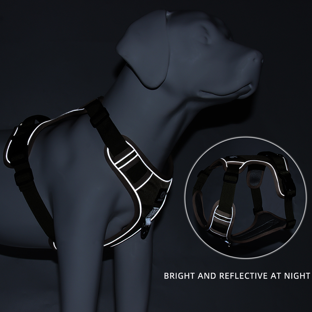 Pet chest harness vest type large dog chest back explosion-proof impact dog chest harness pet leash